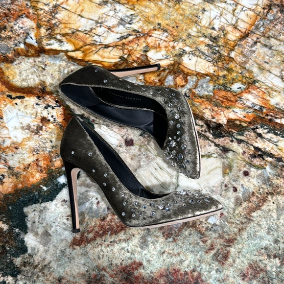 Giuseppe ZANOTTI Jewelled Stiletto Pumps NIB! 8.5 $825 VIDEO! Verdiana Bisonte - Picture 13 of 16